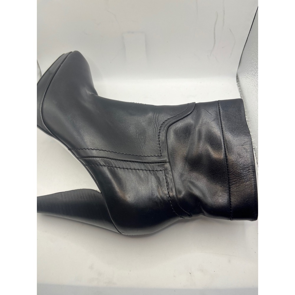 Donald Pliner Black Leather Platform Stiletto‎ Ankle Boots Women's Size 7M - Picture 5 of 8